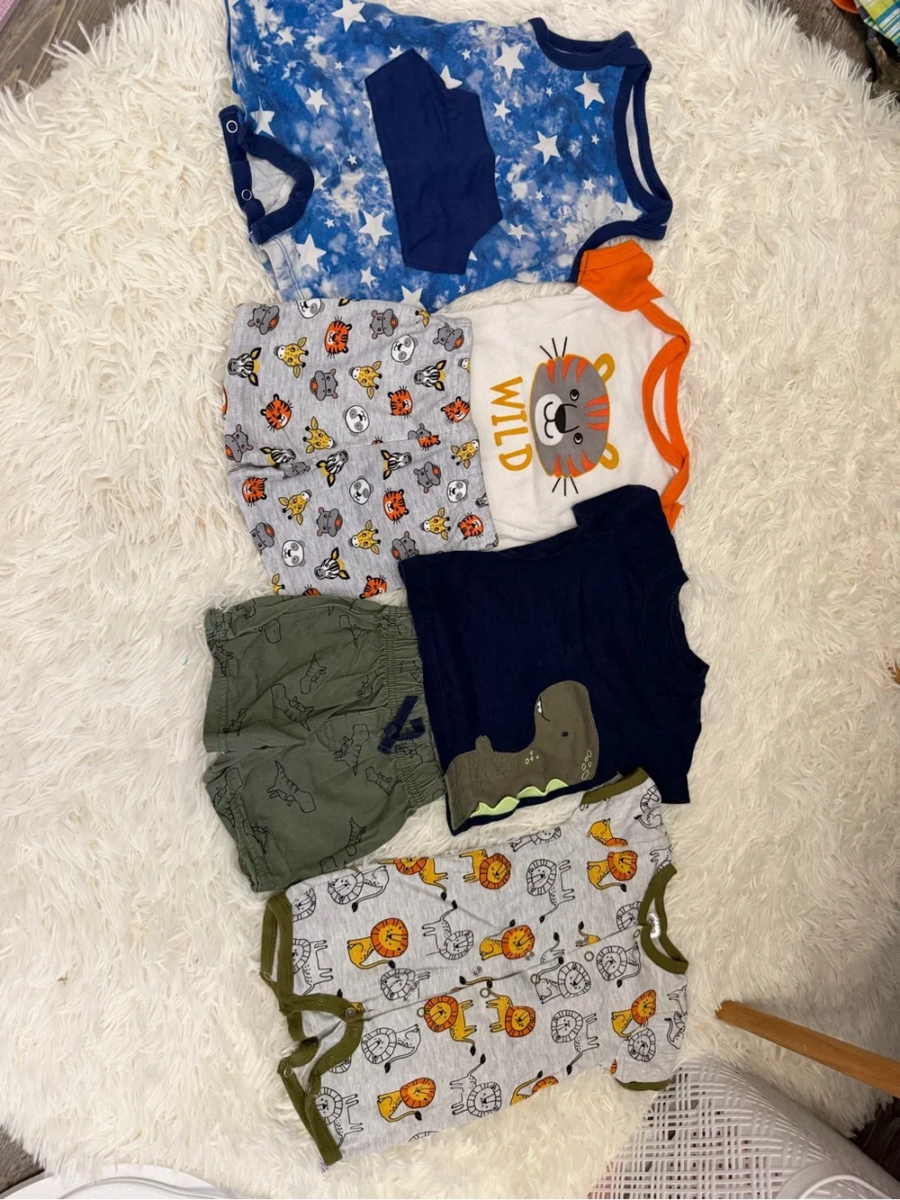 Mixed Baby Onesies and Rompers Bundle - Multicolor